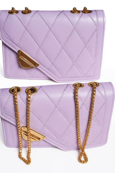 Sac à main en cuir violet