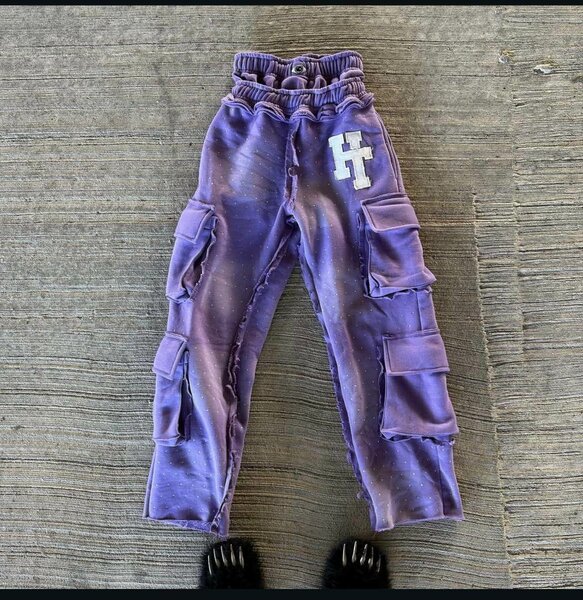 Pantalon cargo violet pour enfants