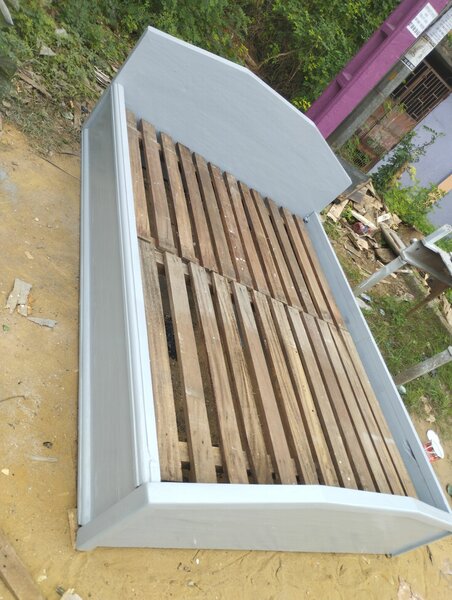 lit 2 place bois massif tek