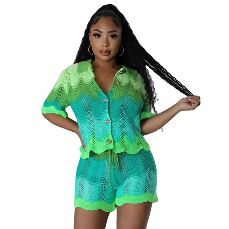 Ensemble crochet coloré tendance