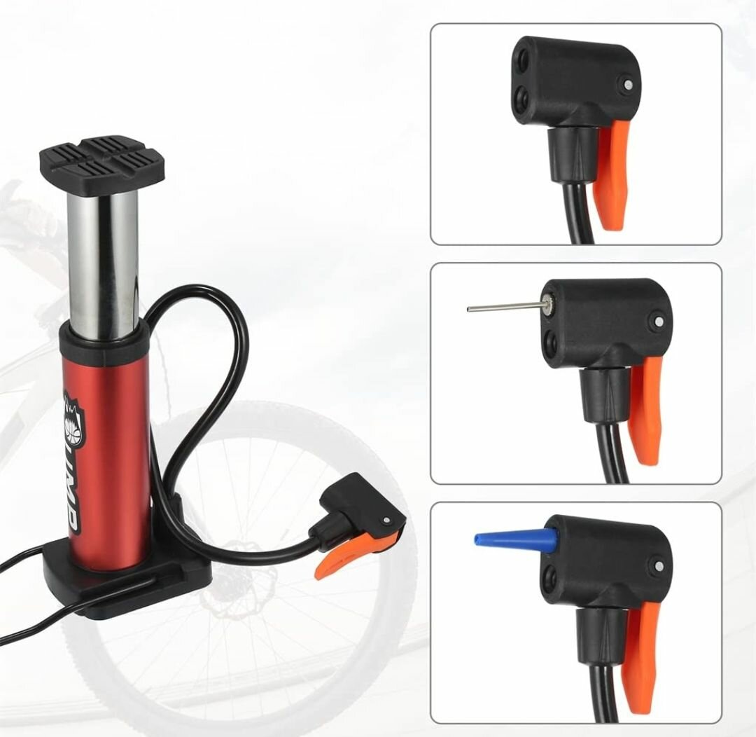 New foot pump for car bike cycle motor cycle football air