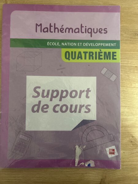 Livre de Mathématiques Quatrième