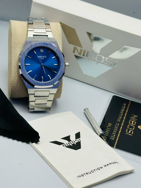 Montre NIBOSI Bleu Étincelant