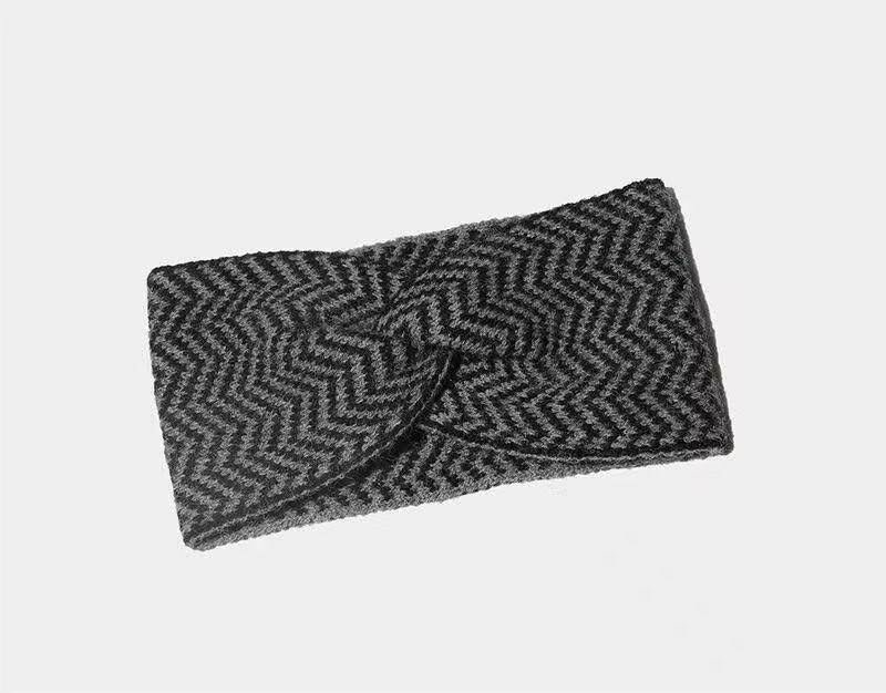 Bandeau Tricot à Motif Chevron