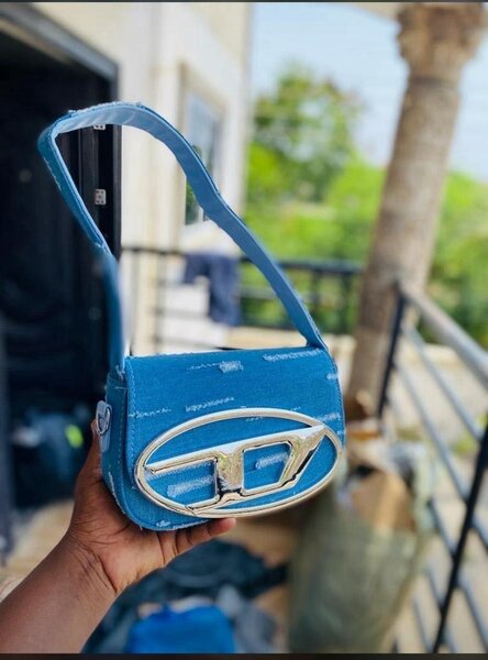 diesel bag blue denim