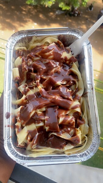 Crêpes spaghettis nutella