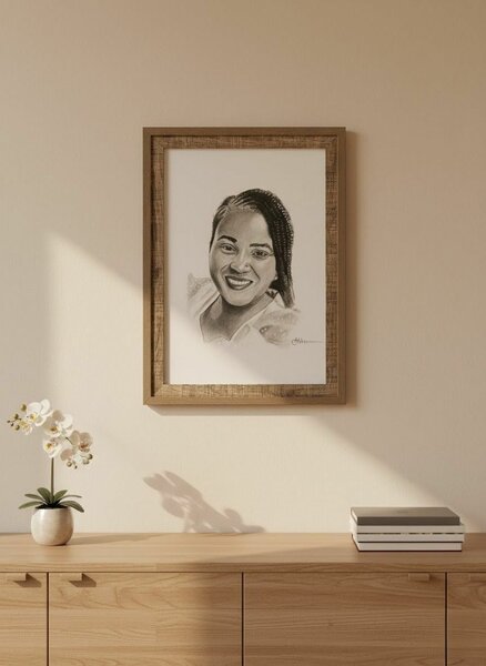 Portrait au crayon -  A4