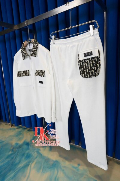 Ensemble homme Dior blanc élégant