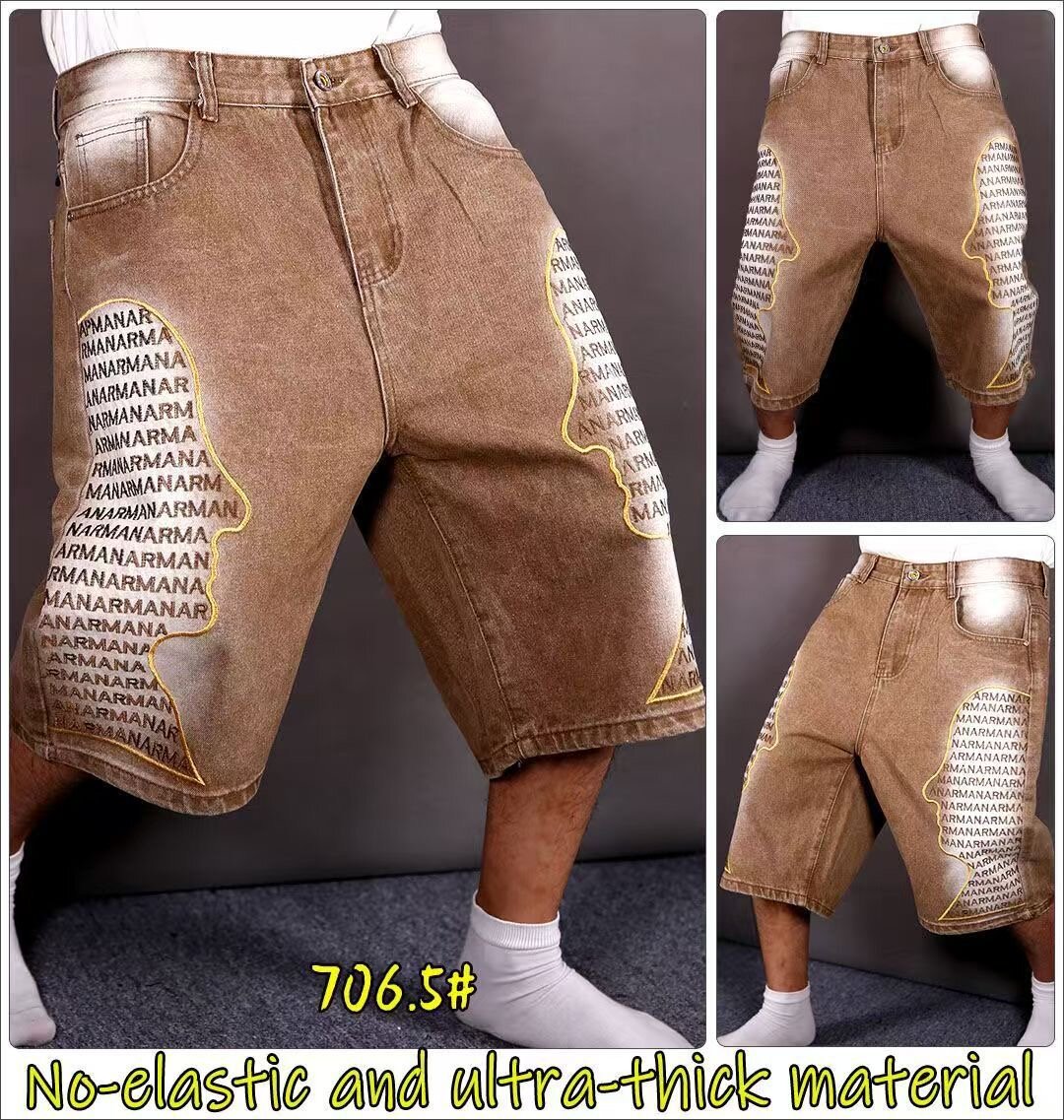 Shorts en jean haute résistance