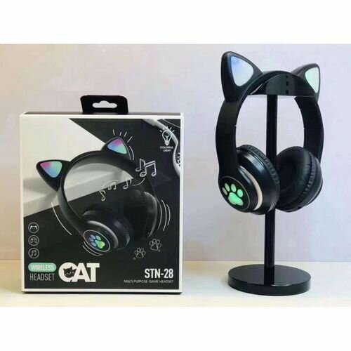 Casque sans fil oreilles de chat