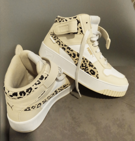 Baskets montantes léopard