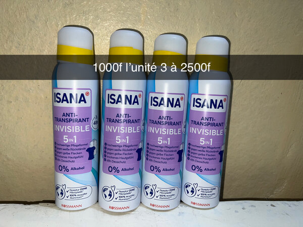 Déodorants ISANA Variés
