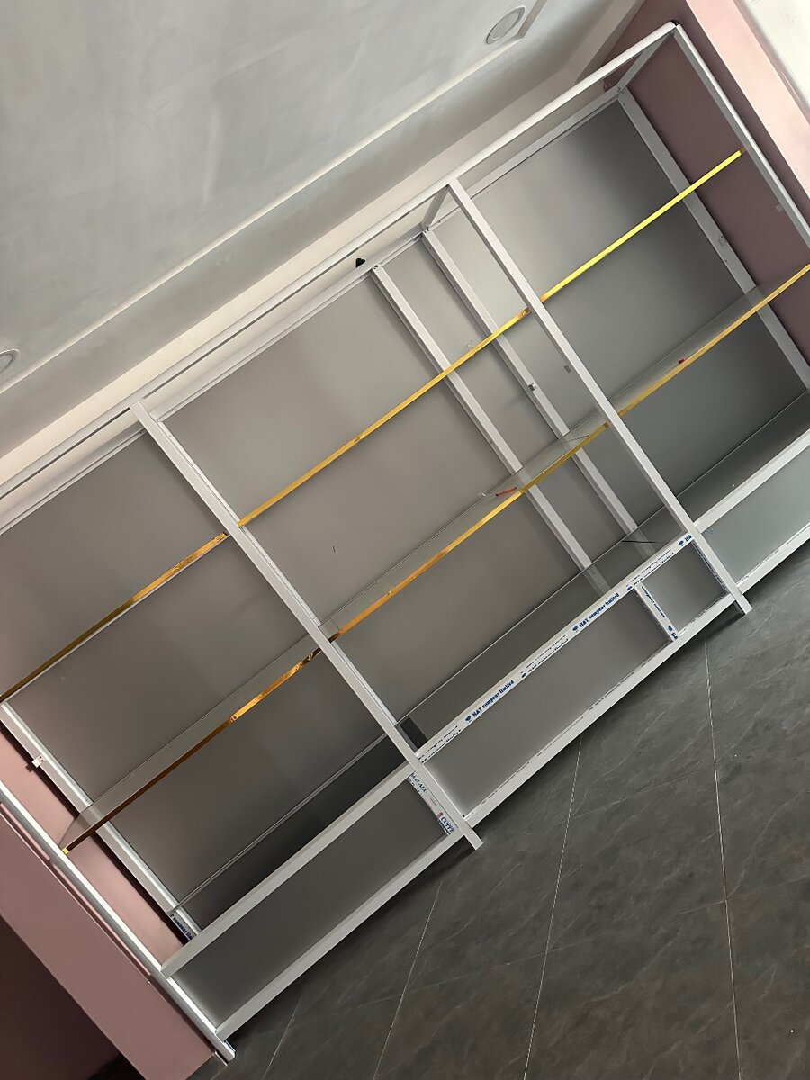 Aluminum shelves