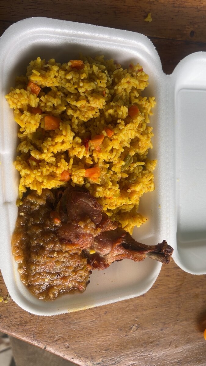 Riz au currry + poulet