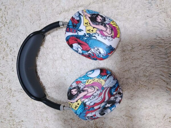 Casque audio design animé