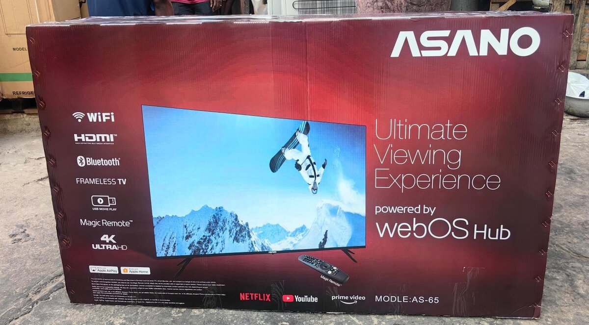 Asano 32 inches Digital satellite smart Tv