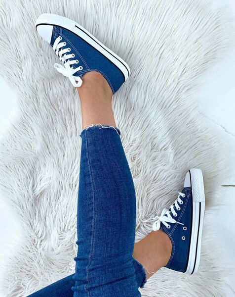 Baskets bleu décontractées