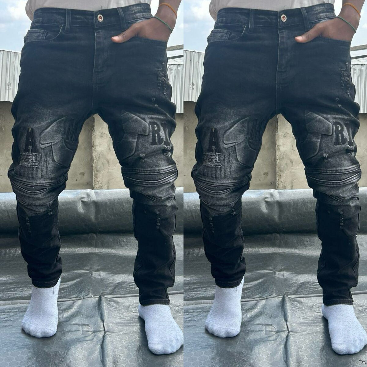 Jeans cargo tendance homme