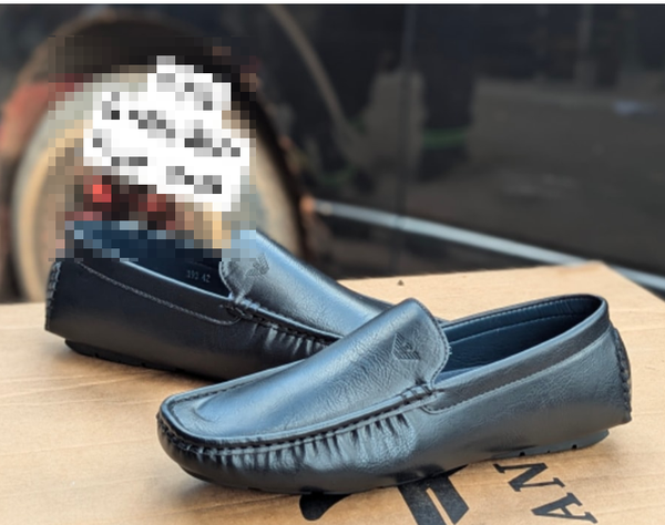 black loafers