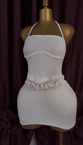 Robe crochet élégante femme