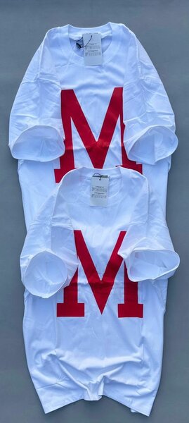 T-shirt blanc avec logo M