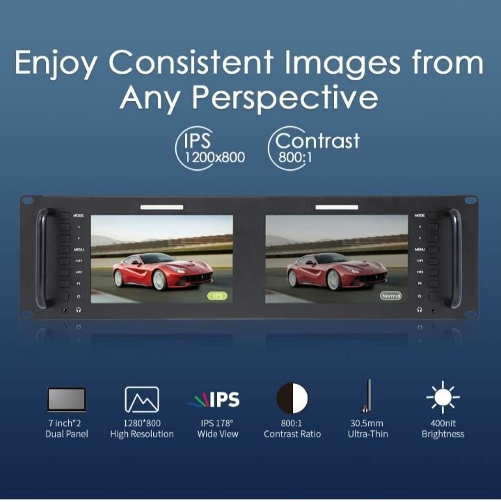 Moniteurs rack IPS 3RU léger