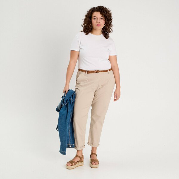 Pantalon Chino Femme Élegant