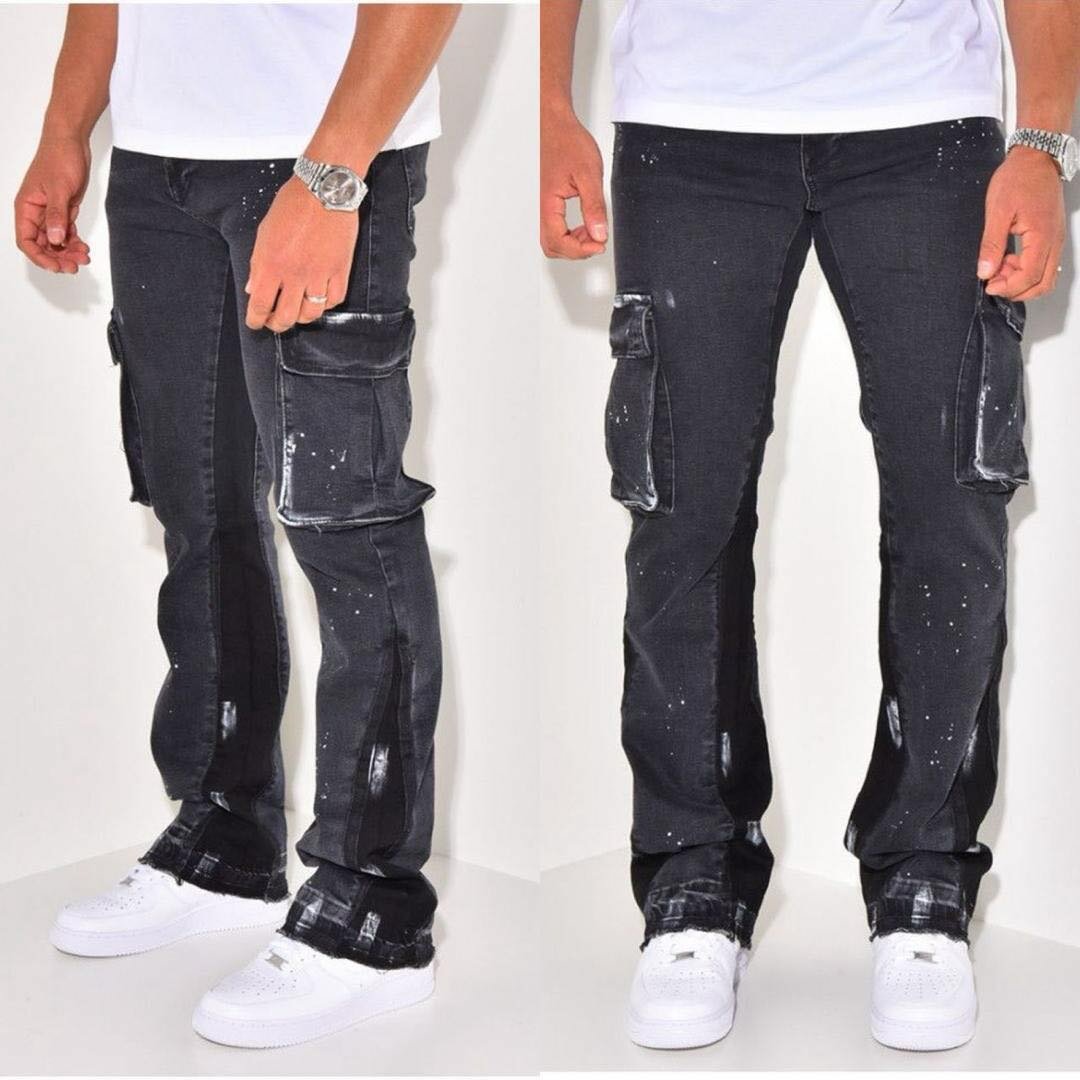 Jeans cargo tendance pour hommes