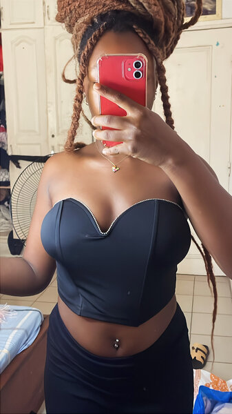 Top bustier élégant noir SHEIN