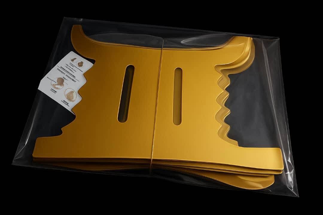 Lettres autocollantes doré