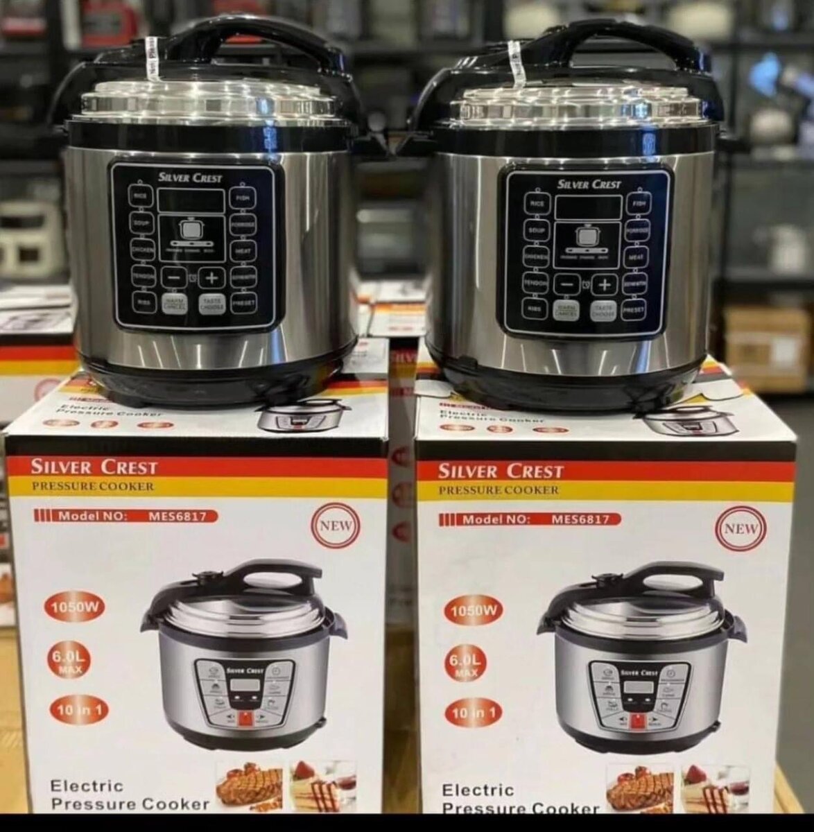 SILVER CREST ELECTRIC PRESSURE COOKER 6 LITERS
