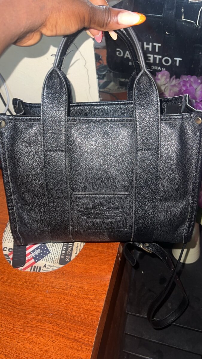 Stylish Black Tote Bag