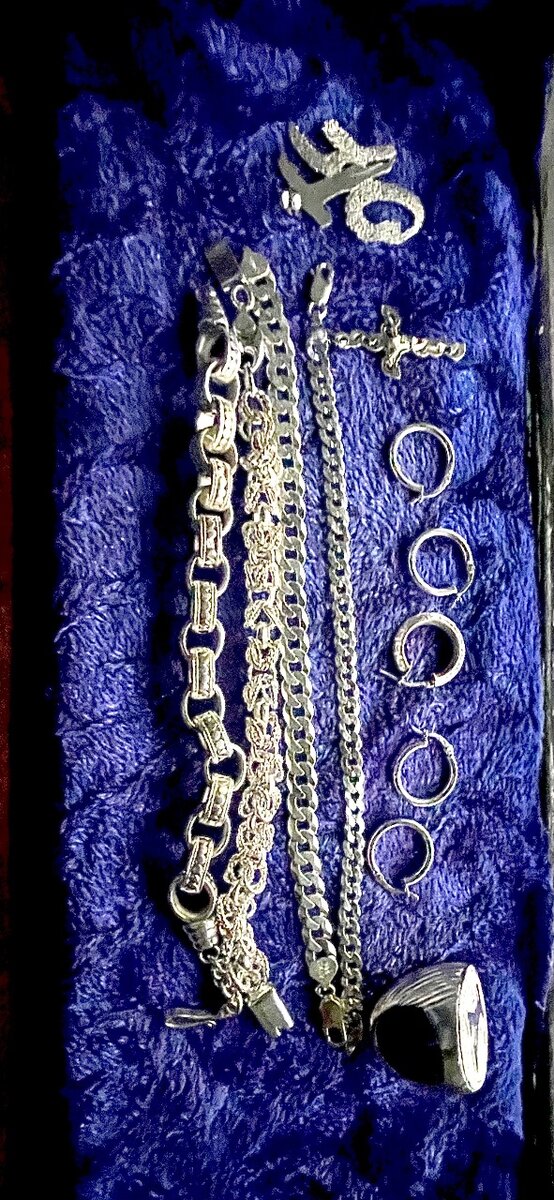 Silver plated 34 gram chain