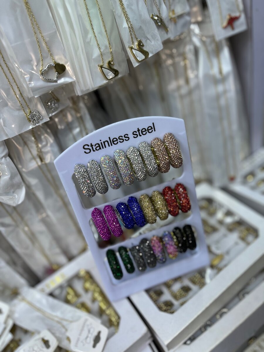 Bagues Acier Inoxydable Étincelantes