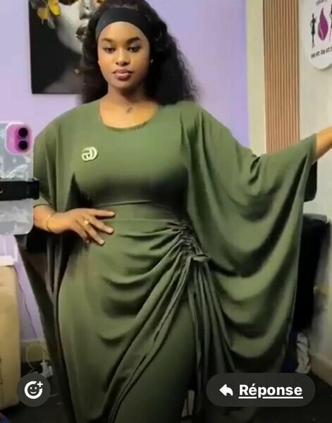 Robe longue élégante vert