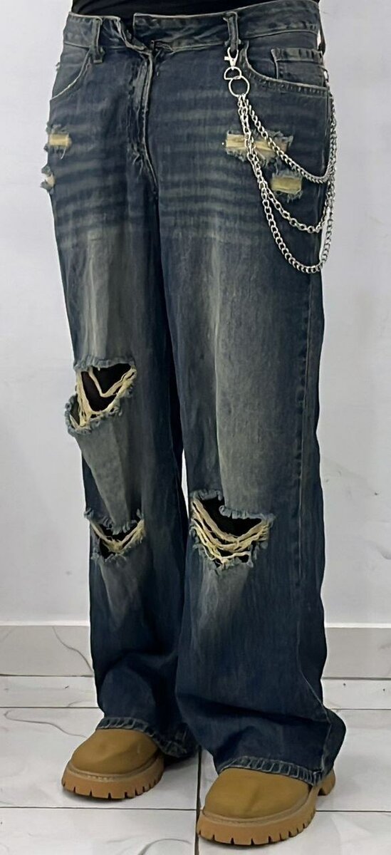 Jean déchiré vintage homme