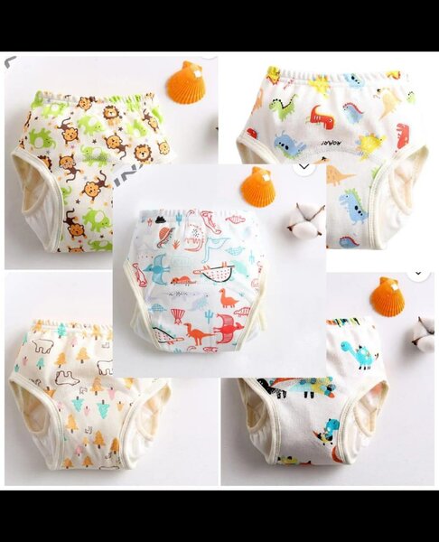 5 Couches tissus bébé lavables