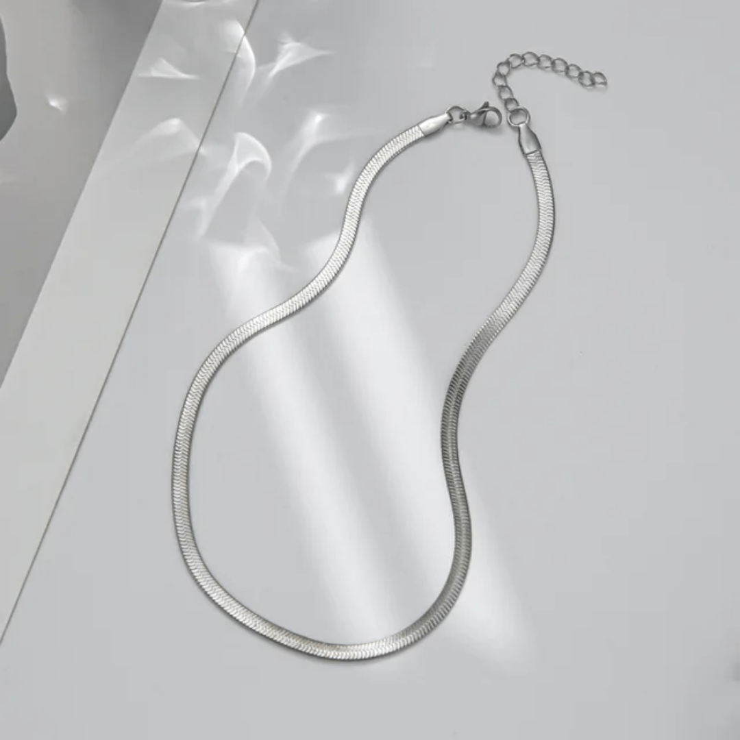 Collier Serpent en Or et Argent