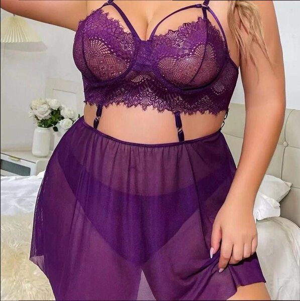 Ensemble lingerie dentelle grande taille