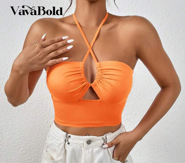 Top court dos nu pour femmes