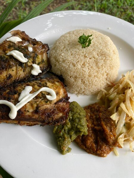 APF ( attieké poisson fumé)