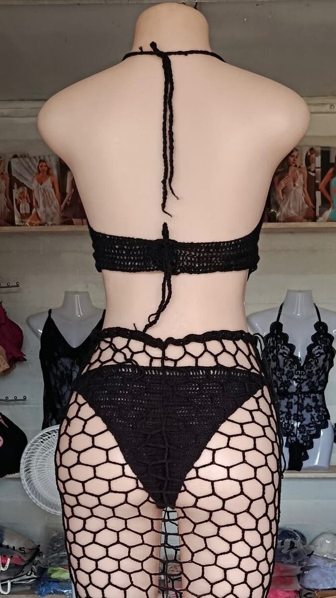 Maillot de bain laine filet