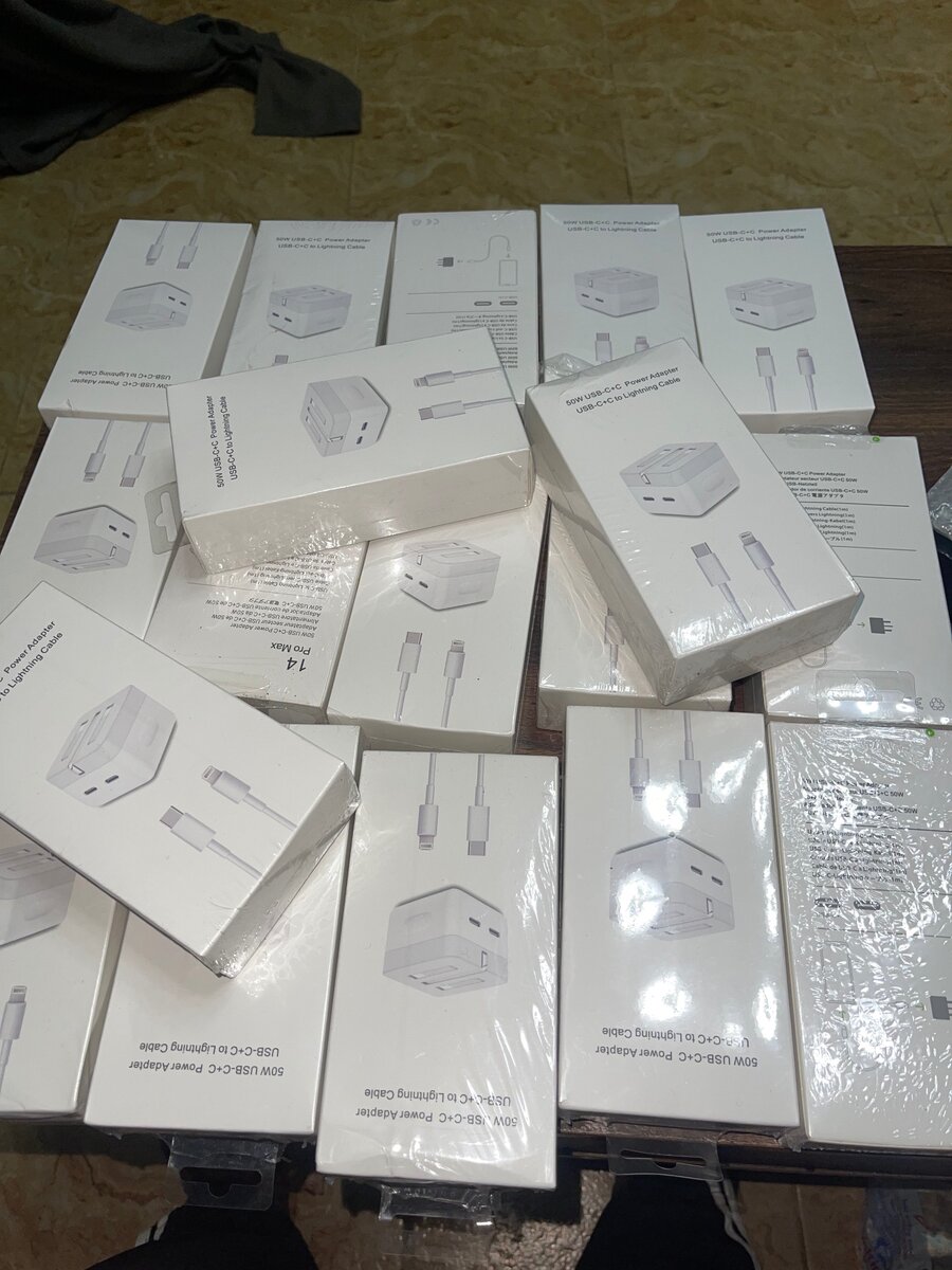 Double port Apple type c charger 50W