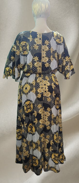 Robe longue élégante fleurie