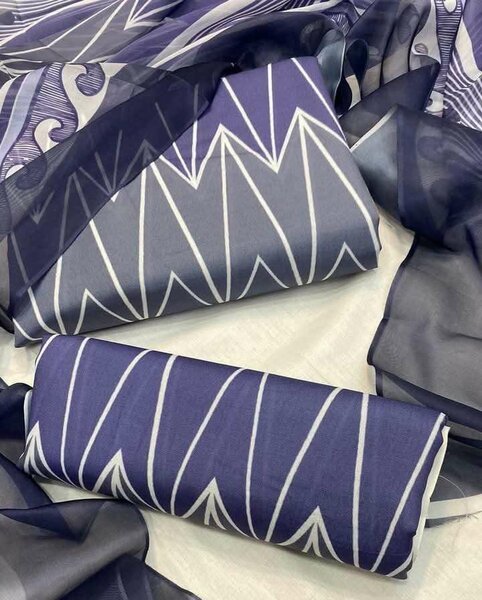Printed lawn suit