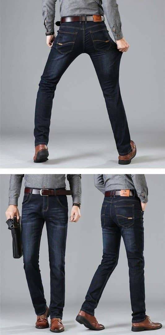 Size 34 Jeans Comfort black and blue Available