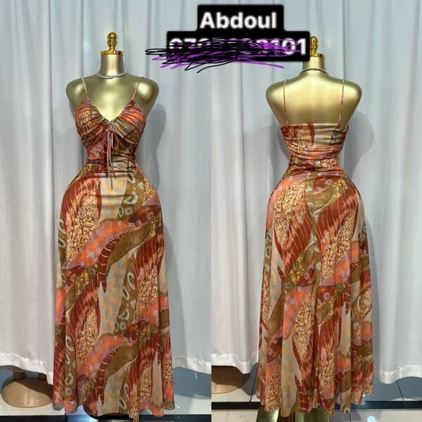 Robe Maxi Bohème Épais Tirants