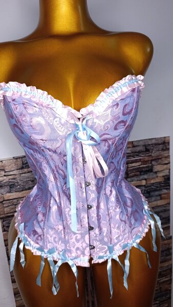 Corset en dentelle floral femme