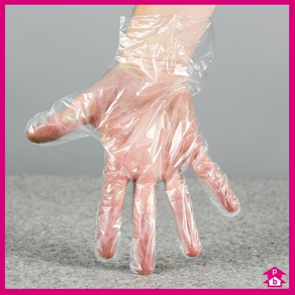 Disposable Poly Gloves - 100Pcs