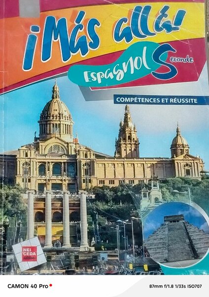 Livre "¡Más Allá! Espagnol Seconde"